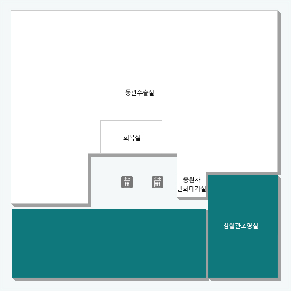 협심증, 심근경색과 같은 허혈성 심질환 등을 진단 및 치료하기 위한 검사시술실입니다. (운영 시간 : 평일 08:30 ~ 17:30)